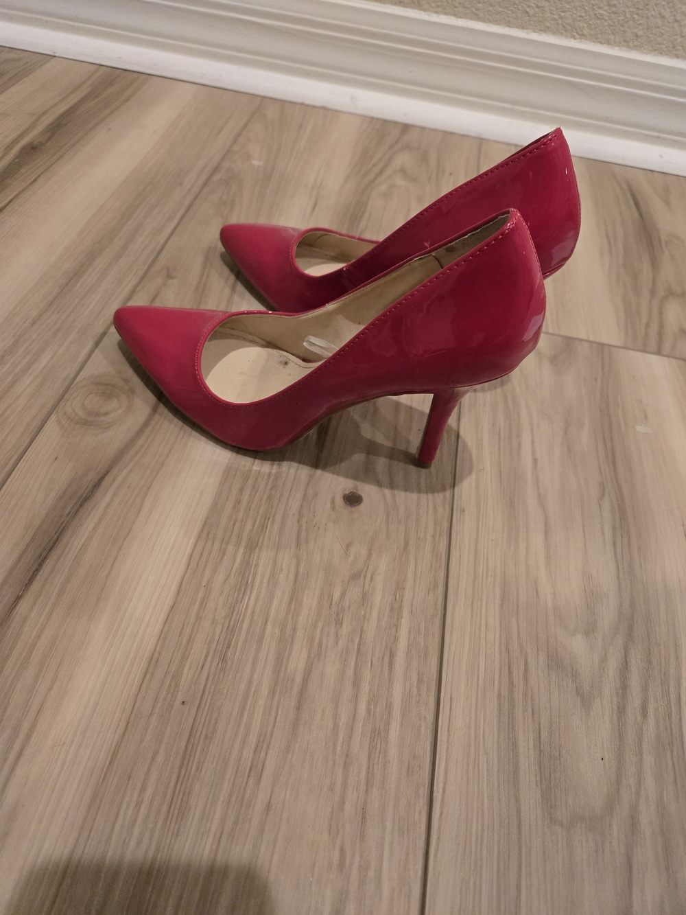 Nine West Women’s Red Pointed-Toe Patent Pumps
